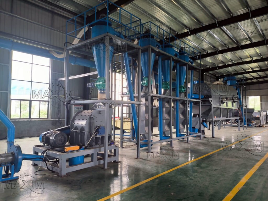 Lithium battery recycling production line